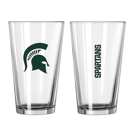 Logo Brands Michigan State 16oz Gameday Pint Glass 172-G16P-1